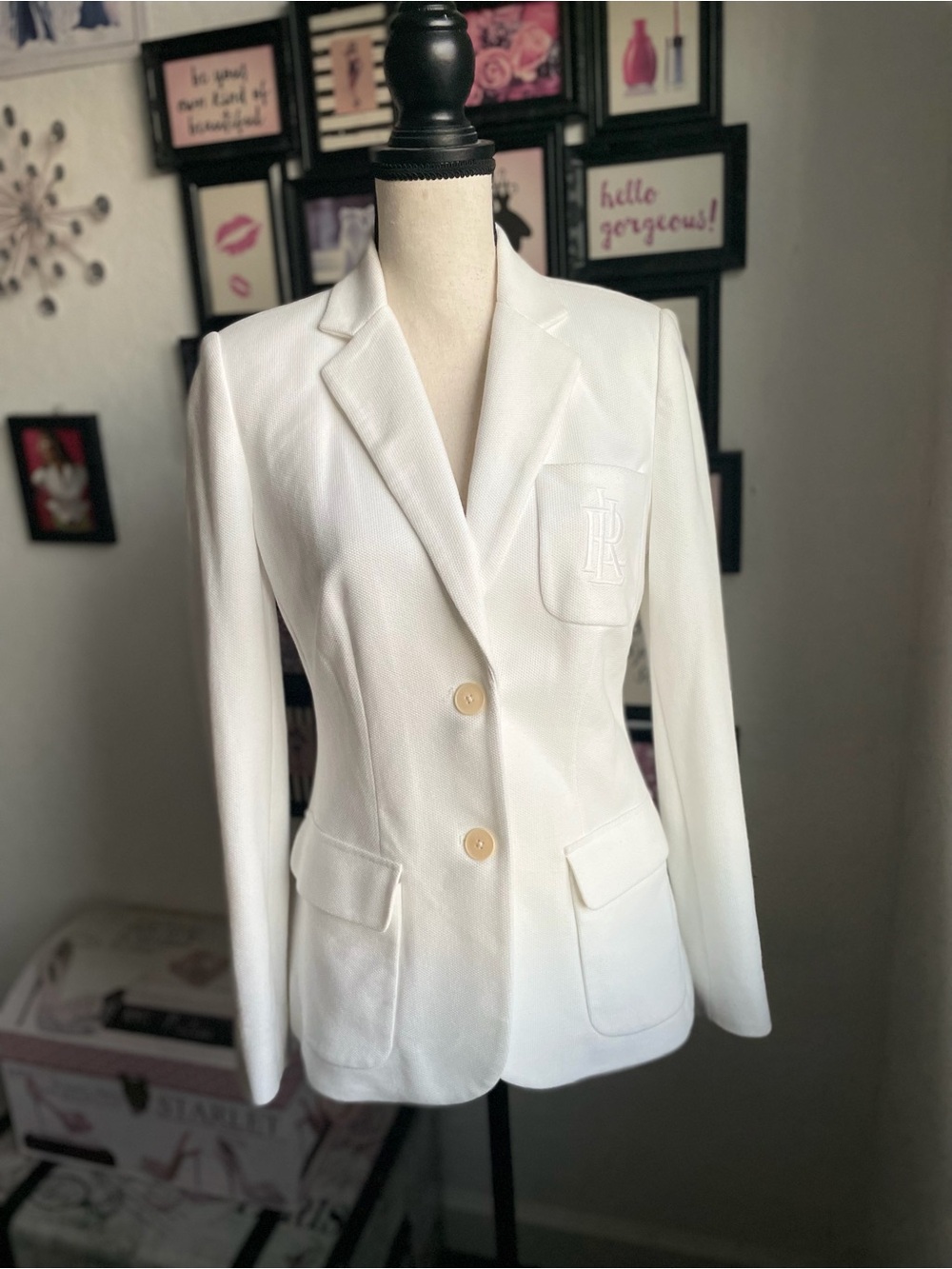 Ralph Lauren White Single-Breasted Women’s Blazer